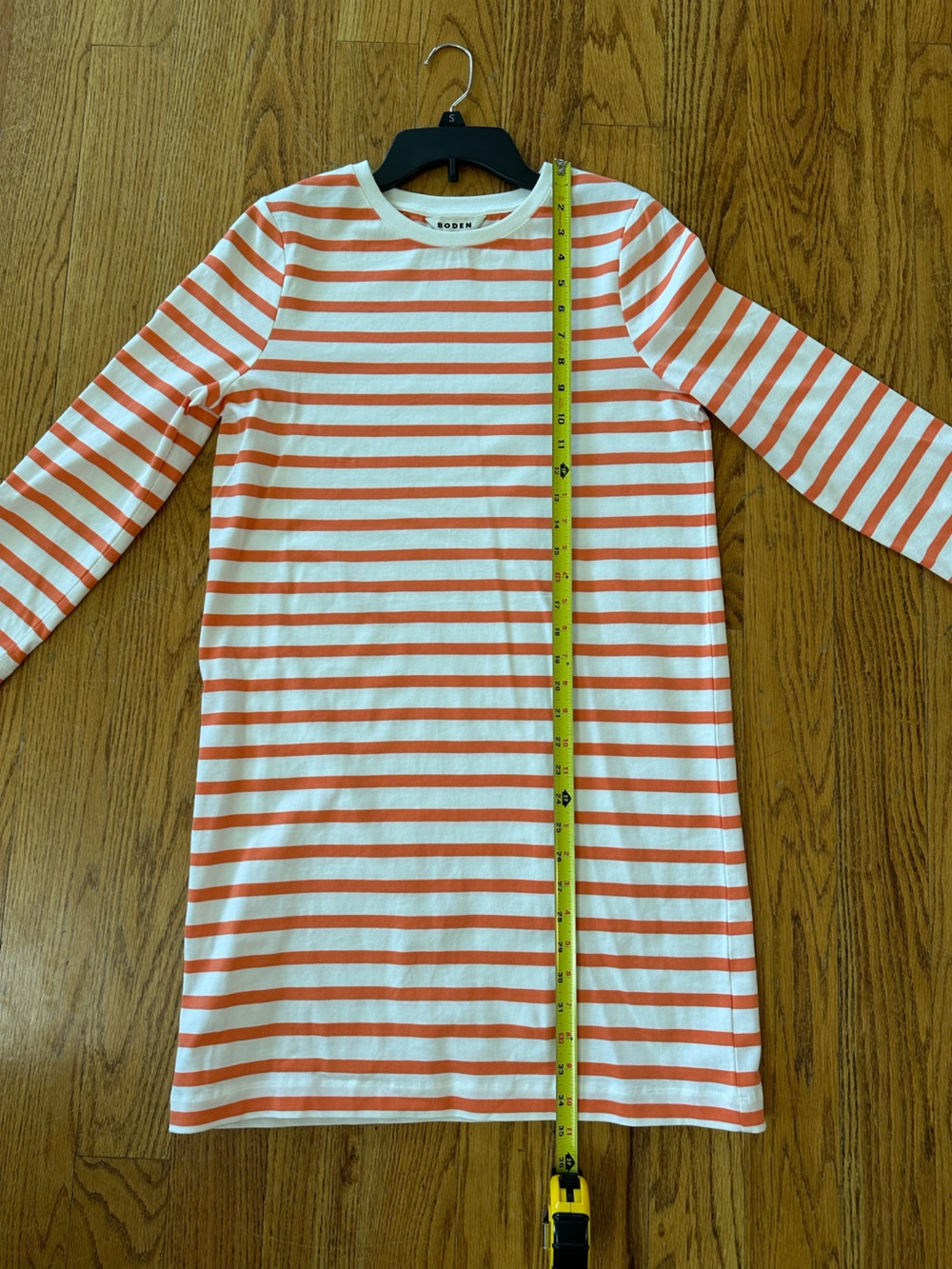 Boden 3/4 Sleeve Nautical Stripe Jersey T-Shirt Dress - Picture 7 of 8